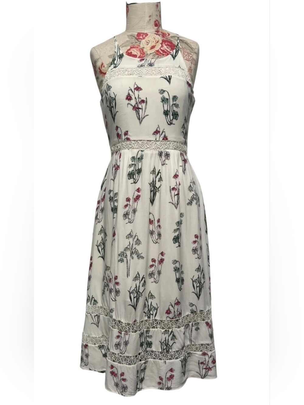 Disney by Lauren Conrad Alice In Wonderland Small Sundress Floral NWOT - Picture 1 of 2